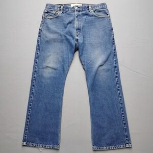 Levis 517 Bootcut Jeans Mens 36x30 Blue Medium Wash Denim Y2K Vintage 2002